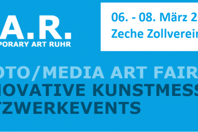 Logo zur Veranstaltung der Contemporary Art Ruhr März 2020 von Galerie Ahlemann in Anlehnung an die offizielle C.A.R. Homepage erstellt.